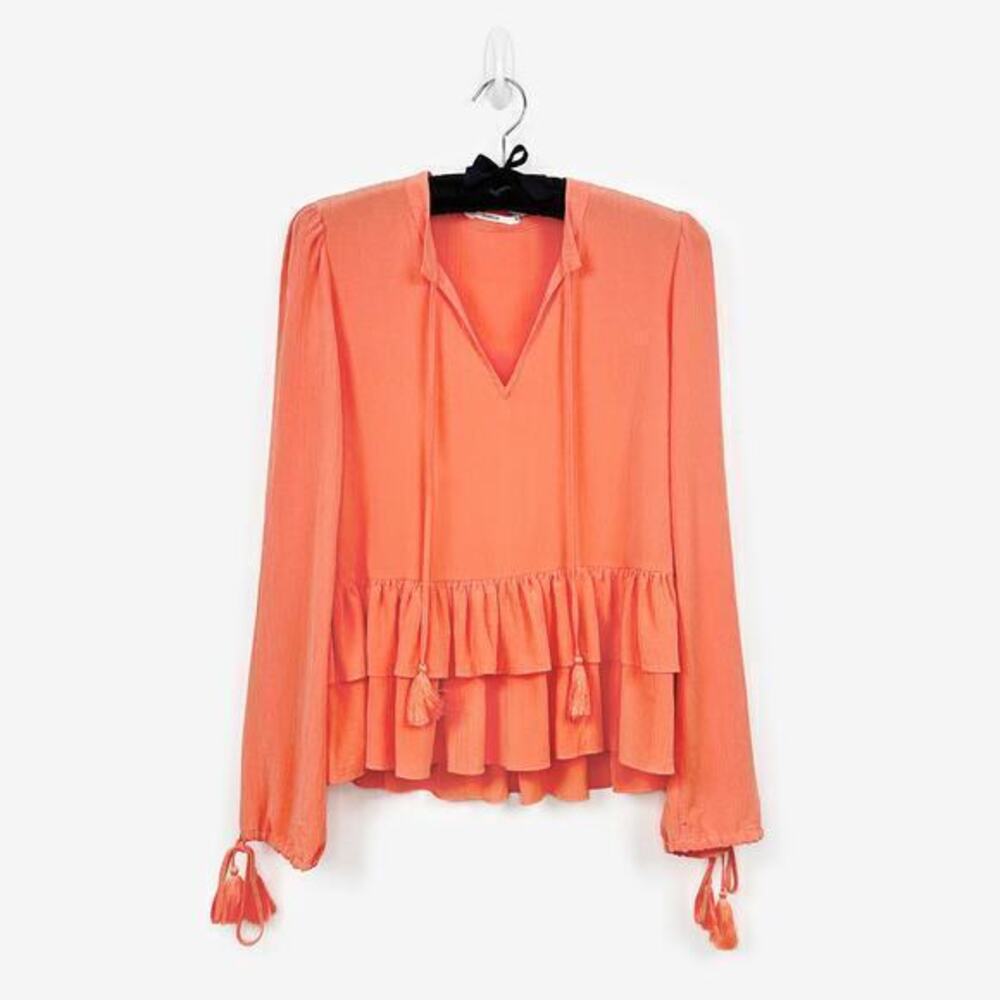 Tularosa Savannah Top Size S Salmon Orange Modal Blend Flowy Boho Chic Revolve